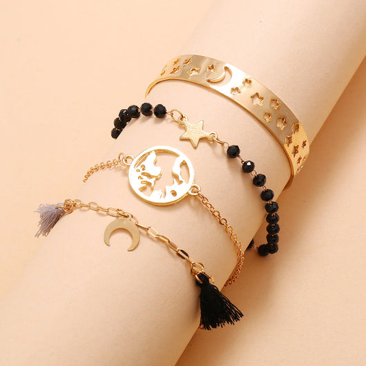 Pulsera Geométrica de Cadena Metálica Estilo Europeo - Image 18