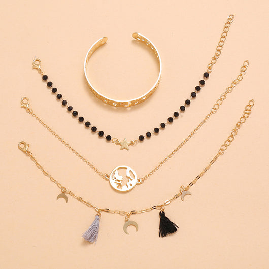 Pulsera Geométrica de Cadena Metálica Estilo Europeo - Image 20