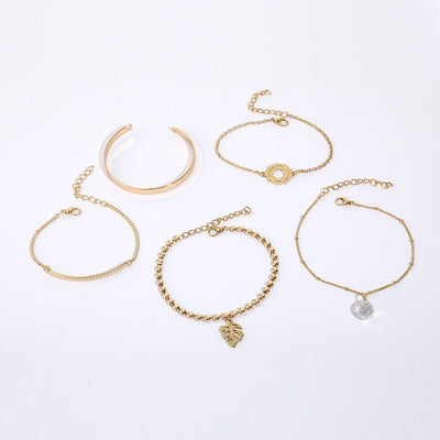 Pulsera Geométrica de Cadena Metálica Estilo Europeo - Image 30