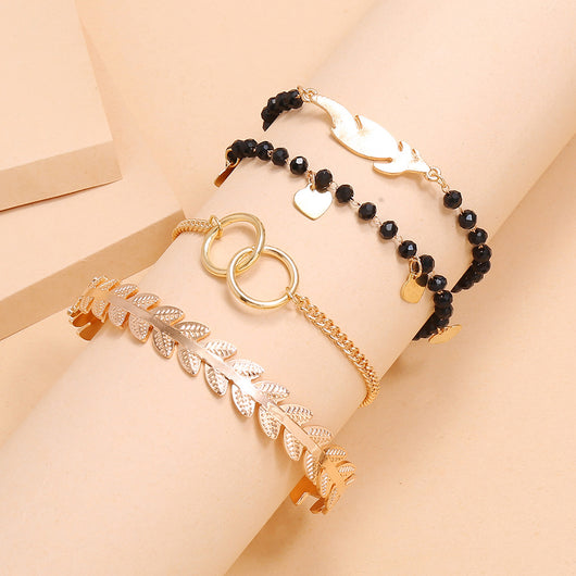 Pulsera Geométrica de Cadena Metálica Estilo Europeo - Image 38