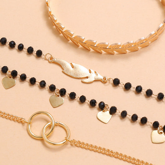 Pulsera Geométrica de Cadena Metálica Estilo Europeo - Image 39