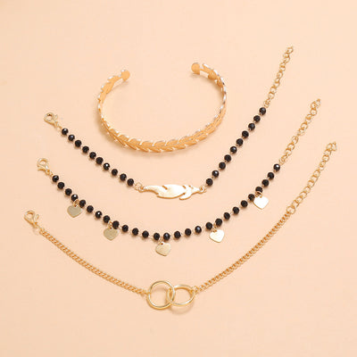 Pulsera Geométrica de Cadena Metálica Estilo Europeo - Image 40