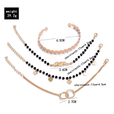 Pulsera Geométrica de Cadena Metálica Estilo Europeo - Image 41