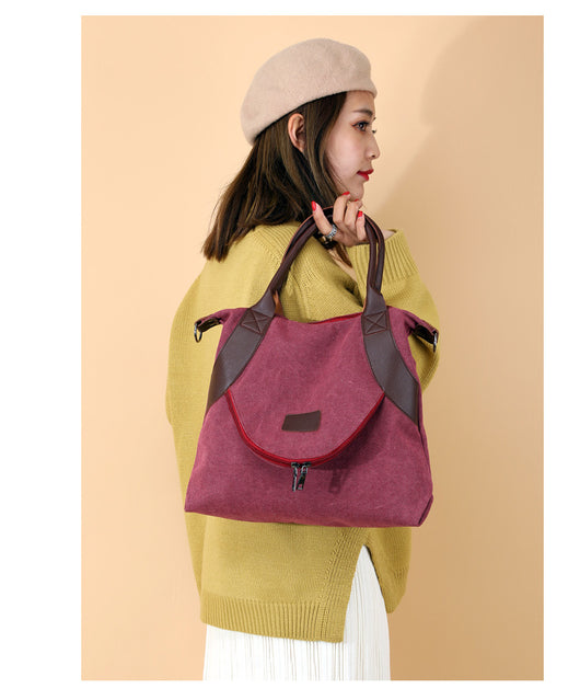 Bolsa Mensajera de Lona para Mujer - Estilo Casual - Image 12