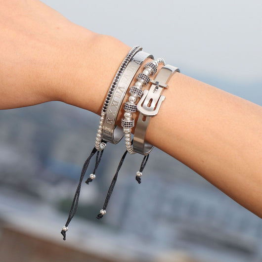 Pulsera Punk con Circonitas Micro Incrustadas - Image 16