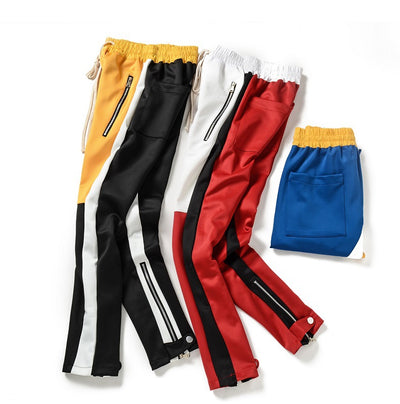 Pantalones Deportivos Cómodos de Dos Tonos para Hombre - Image 17
