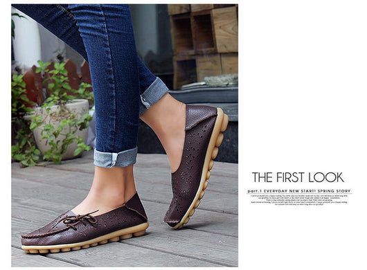 Zapatos Bajos Cómodos para Mamá con Diseño Perforado - Image 19