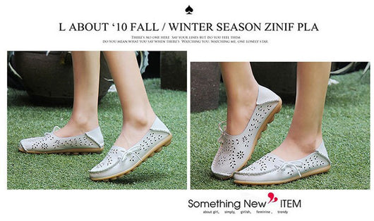 Zapatos Bajos Cómodos para Mamá con Diseño Perforado - Image 23
