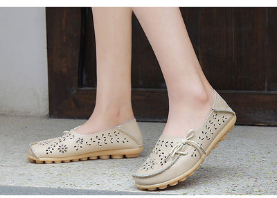 Zapatos Bajos Cómodos para Mamá con Diseño Perforado - Image 28
