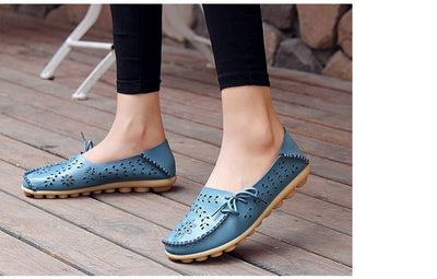 Zapatos Bajos Cómodos para Mamá con Diseño Perforado - Image 31