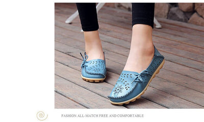 Zapatos Bajos Cómodos para Mamá con Diseño Perforado - Image 32