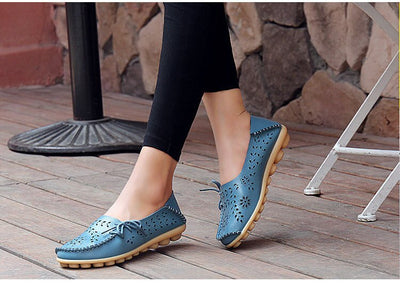 Zapatos Bajos Cómodos para Mamá con Diseño Perforado - Image 33