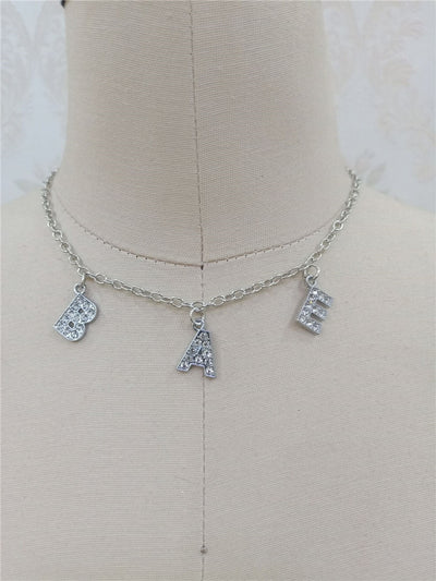 Collar Colgante con Inicial y Diamantes - Image 30