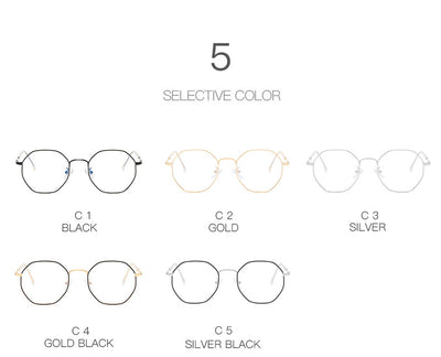 Gafas Geométricas Antiazul con Marco Aleación Moderno - Image 10