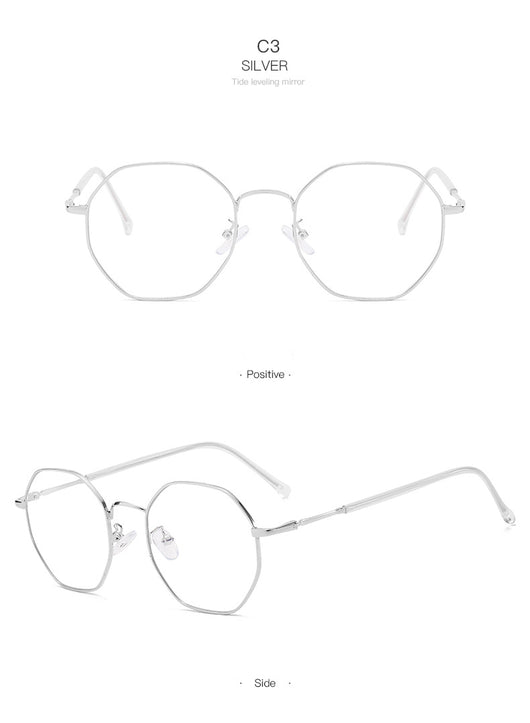 Gafas Geométricas Antiazul con Marco Aleación Moderno - Image 14