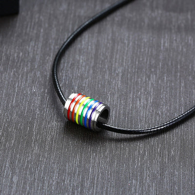 Collar Colgante Arcoíris en Acero Titanio - Image 10