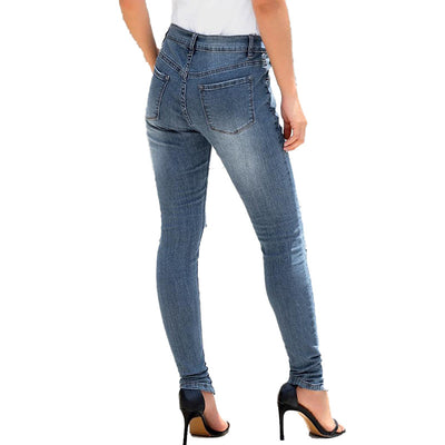 Pantalones Slim Rotos con Cintura Elástica - Image 16