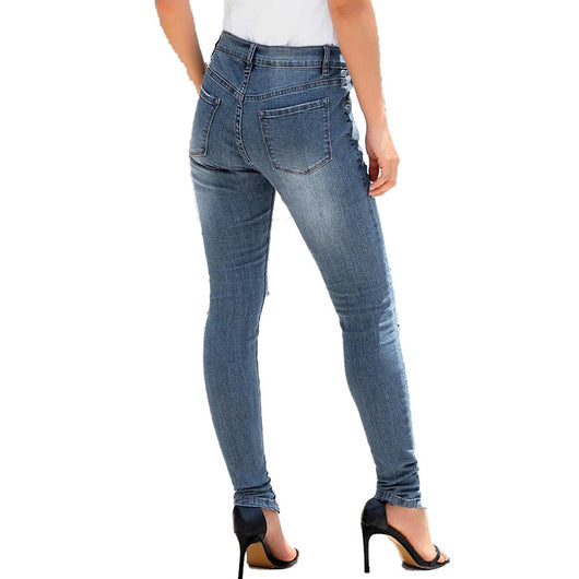 Pantalones Slim Rotos con Cintura Elástica - Image 16