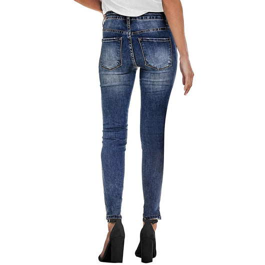 Pantalones Slim Rotos con Cintura Elástica - Image 34