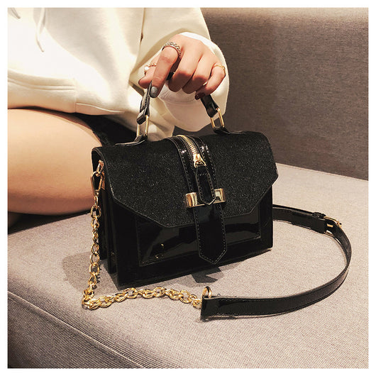 Bolso Bandolera Estampado Leopardo Estilo Coreano con Cadena y Cierre - Image 26