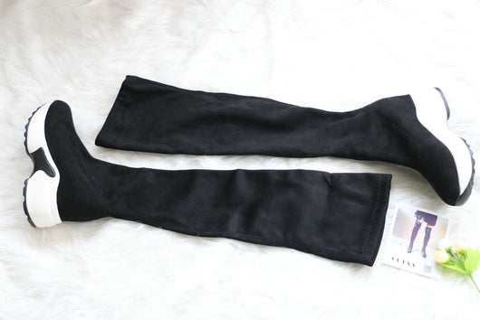 Botas Altas Over Knee de Tacón Deportivo con Punta Redonda - Image 16