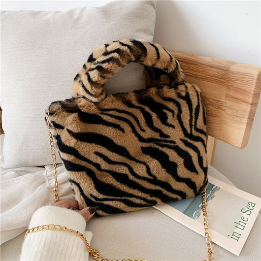 Bolso Tote Leopardo con Cadena y Correa Crossbody - Image 87