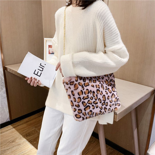 Bolso Tote Leopardo con Cadena y Correa Crossbody - Image 106