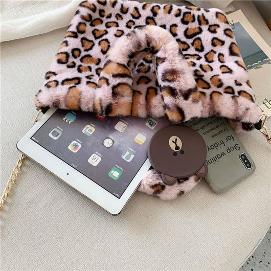 Bolso Tote Leopardo con Cadena y Correa Crossbody - Image 107