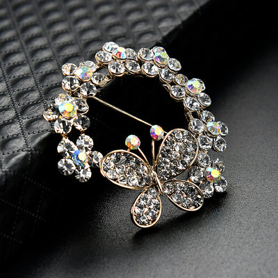 Broche Mariposa Elegante en Aleación con Diamantes - Image 12