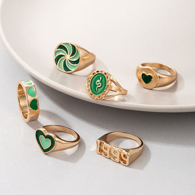 Set de 6 Anillos Serpentina Vintage 1999 - Colección Inspiración Retro - Image 9