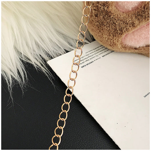 Bolso Mensajero con Diseño de Patitas de Gato y Oso Felpa - Image 14