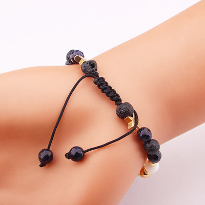 Pulsera de Cuentas de Piedra Natural Sistema Solar Ocho Planetas Galaxia Universo Estrella Guardiana - Image 30