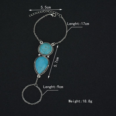 Pulsera con Borla y Cuentas de Turquesa - Image 5