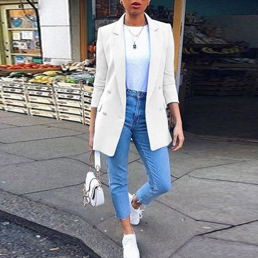 Saco Blazer con Solapa de Pico - Image 17