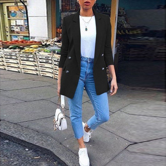 Saco Blazer con Solapa de Pico - Image 18