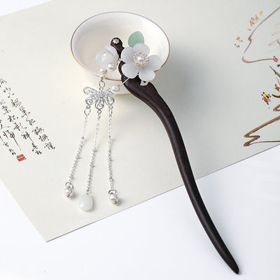 Pasador de Cabello Retro de Madera Auténtico Estilo Corte Clásico Chino Hanfu - Image 11