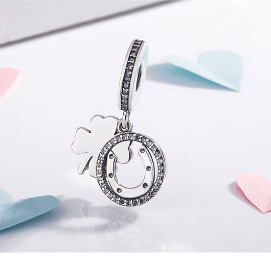Dijes de Trébol Amor en Plata 925 con Circonia - Image 6