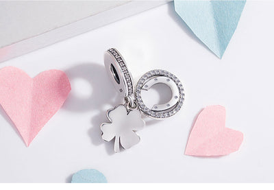 Dijes de Trébol Amor en Plata 925 con Circonia - Image 7