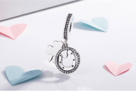 Dijes de Trébol Amor en Plata 925 con Circonia - Image 8