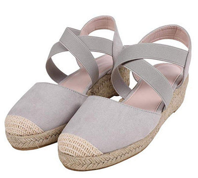Sandalias Tipo Baotou con Cuña Mediana para Estudiantes - Image 7
