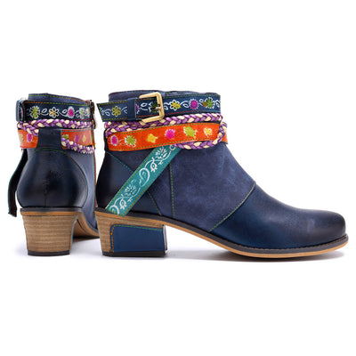 Botas Azules Yauvana para Tobillo - Image 15