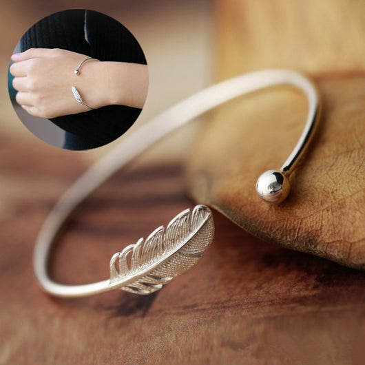 Pulsera de Plata Esterlina 925 con Diseño de Hoja - Image 9