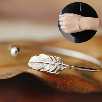 Pulsera de Plata Esterlina 925 con Diseño de Hoja - Image 10
