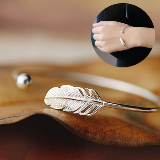 Pulsera de Plata Esterlina 925 con Diseño de Hoja - Image 10