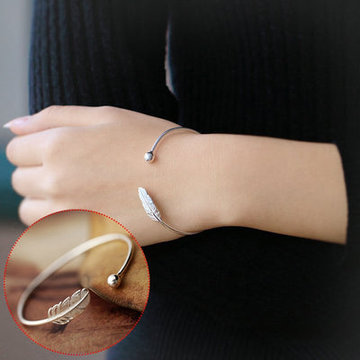 Pulsera de Plata Esterlina 925 con Diseño de Hoja - Image 12