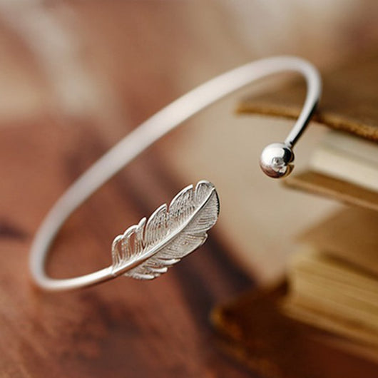 Pulsera de Plata Esterlina 925 con Diseño de Hoja - Image 13
