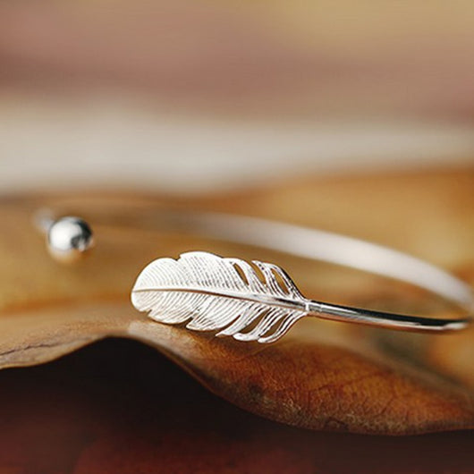 Pulsera de Plata Esterlina 925 con Diseño de Hoja - Image 16