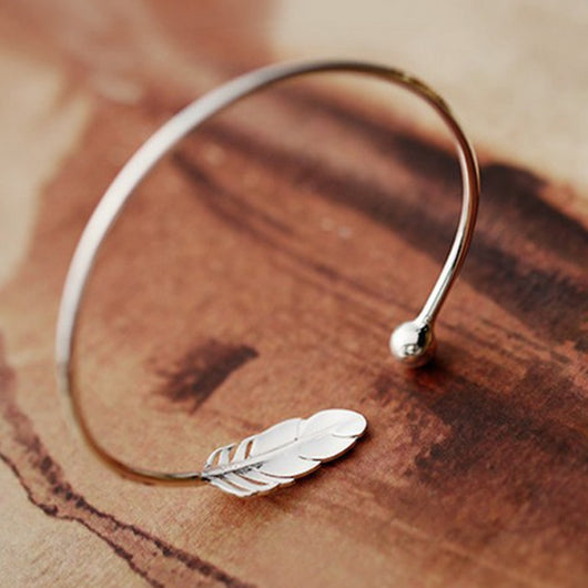 Pulsera de Plata Esterlina 925 con Diseño de Hoja - Image 18