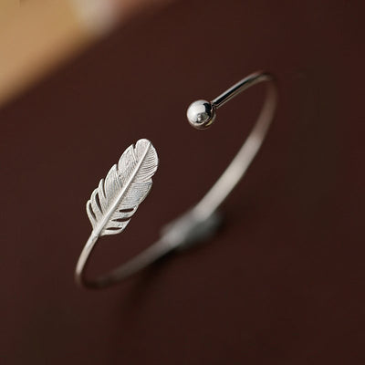 Pulsera de Plata Esterlina 925 con Diseño de Hoja - Image 19