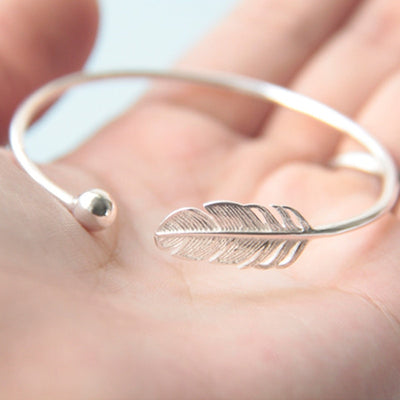 Pulsera de Plata Esterlina 925 con Diseño de Hoja - Image 24